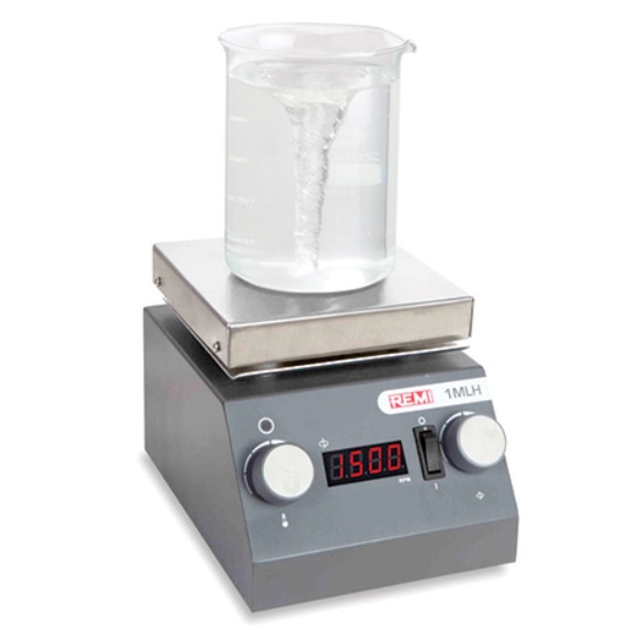REMI Digital Magnetic Stirrer 1MLH (1 Litre) With Hot Plate | LED Display Lab Stirrer